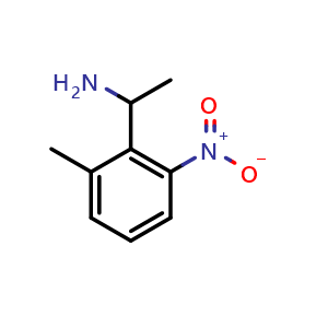 Chemical structure of 1-(2-methyl-6-nitro-phenyl)ethanamine , CAS 1427448-30-3, AChemBlock AD277191