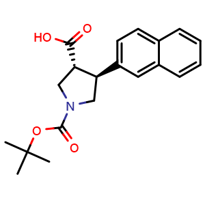 trans-1-tert-Butoxycarbonyl-4-(2-naphthyl)pyrrolidine-3-carboxylic acid