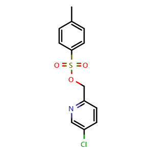 Chemical structure of (5-chloro-2-pyridyl)methyl 4-methylbenzenesulfonate , CAS 2150489-13-5, AChemBlock AD277211