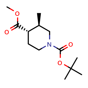 O1-tert-Butyl O4-methyl (3R,4S)-3-methylpiperidine-1,4-dicarboxylate