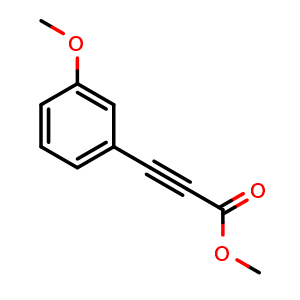 Chemical structure of Methyl 3-(3-methoxyphenyl)prop-2-ynoate , CAS 7515-24-4, AChemBlock AD277268