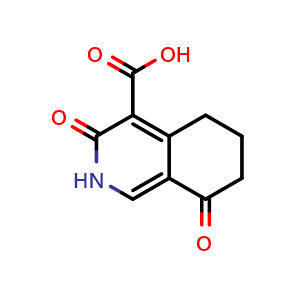 Chemical structure of 3,8-dioxo-2,5,6,7-tetrahydroisoquinoline-4-carboxylic acid , CAS 2049011-15-4, AChemBlock AD277277
