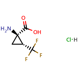 (1R,2R)-1-amino-2-(trifluoromethyl)cyclopropanecarboxylic acid hydrochloride
