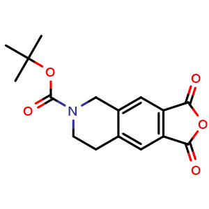 Chemical structure of tert-butyl 1,3-dioxo-7,8-dihydro-5H-furo[3,4-g]isoquinoline-6-carboxylate , CAS 2616551-67-6, AChemBlock AD277452