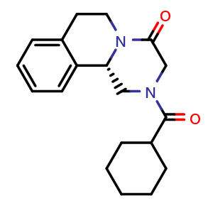 Chemical structure of (S)-Praziquantel , CAS 57452-97-8, AChemBlock AD277535