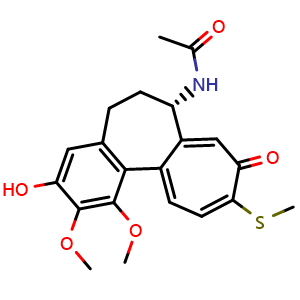 Chemical structure of 3-Demethylthiocolchicine , CAS 87424-25-7, AChemBlock AD277557