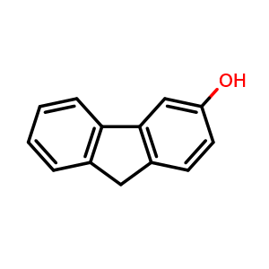 Chemical structure of 3-Hydroxyfluorene , CAS 6344-67-8, AChemBlock AD277570