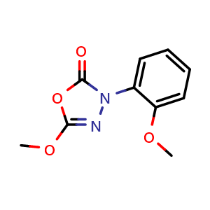 Chemical structure of Metoxadiazone , CAS 60589-06-2, AChemBlock AD277571