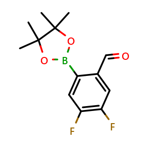 4,5-difluoro-2-(4,4,5,5-tetramethyl-1,3,2-dioxaborolan-2-yl)benzaldehyde