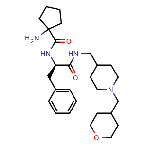 (R)-1-Amino-N-(1-oxo-3-phenyl-1-(((1-((tetrahydro-2H-pyran-4-yl)methyl)piperidin-4-yl)methyl)amino)propan-2-yl)cyclopentane-1-carboxamide