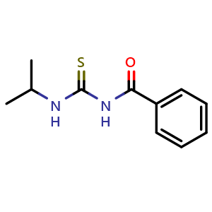 Chemical structure of N-(Isopropylcarbamothioyl)benzamide , CAS 22283-37-0, AChemBlock AD277666