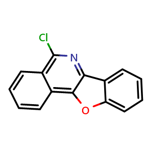 Chemical structure of 5-Chlorobenzofuro[3,2-c]isoquinoline , CAS 173279-72-6, AChemBlock AD277700