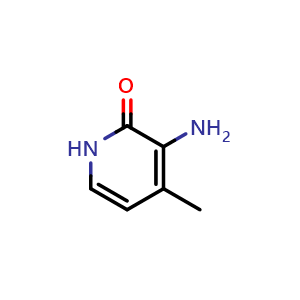 Chemical structure of 3-Amino-4-methylpyridin-2(1H)-one , CAS 33252-54-9, AChemBlock AD277761