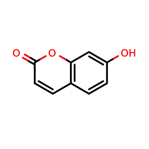 Chemical structure of 7-Hydroxycoumarin , CAS 93-35-6, AChemBlock AD277812