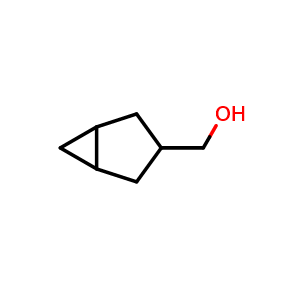 Chemical structure of Bicyclo[3.1.0]hexan-3-ylmethanol , CAS 89896-68-4, AChemBlock AD277838