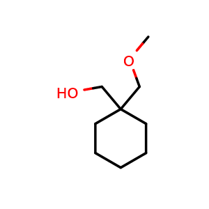 Chemical structure of (1-(methoxymethyl)cyclohexyl)methanol , CAS 956518-76-6, AChemBlock AD277883