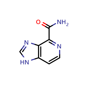 Chemical structure of 1H-imidazo[4,5-c]pyridine-4-carboxamide , CAS 2508073-25-2, AChemBlock AD277898