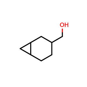 Chemical structure of bicyclo[4.1.0]heptan-3-ylmethanol , CAS 1383823-45-7, AChemBlock AD277911