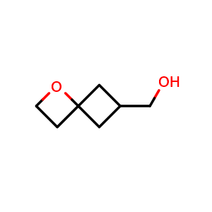 Chemical structure of (1-oxaspiro[3.3]heptan-6-yl)methanol , CAS 2694735-07-2, AChemBlock AD277925