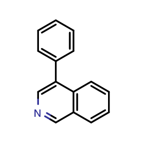 Chemical structure of 4-Phenylisoquinoline , CAS 19571-30-3, AChemBlock AD277942