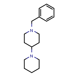 Chemical structure of 1'-Benzyl-1,4'-bipiperidine , CAS 116269-53-5, AChemBlock AD277956