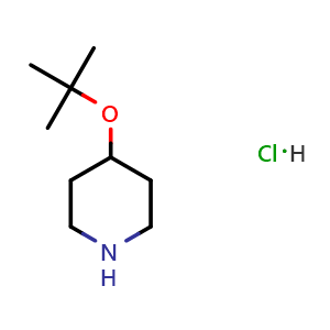Chemical structure of 4-(tert-Butoxy)cyclohexanamine hydrochloride , CAS 1174044-78-0, AChemBlock AD277957