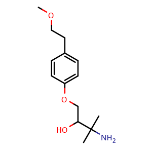 3-Amino-1-[4-(2-methoxyethyl)phenoxy]-3-methyl-2-butanol