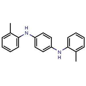 Chemical structure of N,N'-bis(2-methylphenyl)benzene-1,4-diamine , CAS 15017-02-4, AChemBlock AD278034