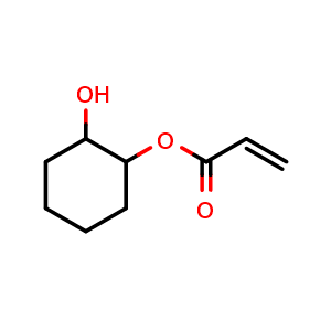 Chemical structure of 2-Hydroxycyclohexyl acrylate , CAS 23451-03-8, AChemBlock AD278042