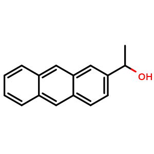 Chemical structure of rac-1-Anthracen-2-yl-ethanol , CAS 22371-34-2, AChemBlock AD278044
