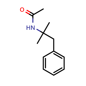 Chemical structure of N-(1,1-dimethyl-2-phenylethyl)acetamide , CAS 5531-33-9, AChemBlock AD278056