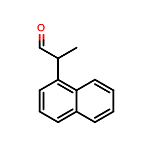 Chemical structure of 2-(1-Naphthyl)propionaldehyde , CAS 52417-52-4, AChemBlock AD278058