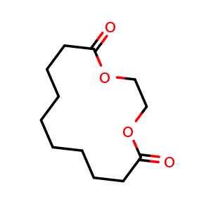 Chemical structure of 1,4-dioxacyclotetradecane-5,14-dione , CAS 5578-82-5, AChemBlock AD278059