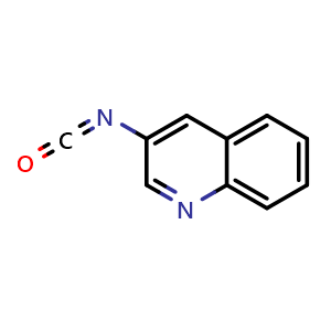 Chemical structure of 3-Isocyanatoquinoline , CAS 1250977-34-4, AChemBlock AD278108