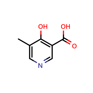 Chemical structure of 4-Hydroxy-5-methylpyridine-3-carboxylic acid , CAS 57658-55-6, AChemBlock AD278110