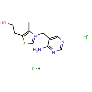 Thiazolium,3-[(4-amino-5-pyrimidinyl)methyl]-5-(2-hydroxyethyl)-4-methyl-, chloride,monohydrochloride