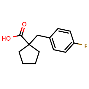 1-[(4-fluorophenyl)methyl]cyclopentane-1-carboxylic acid