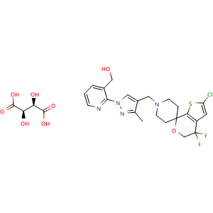 Chemical structure of LY-2940094 tartrate , CAS 1307245-87-9, AChemBlock AD278163