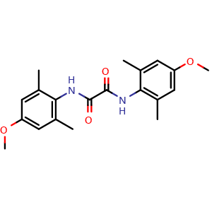 Chemical structure of N1,N2-Bis(4-methoxy-2,6-dimethylphenyl)oxalamide , CAS 213266-82-1, AChemBlock AD278166