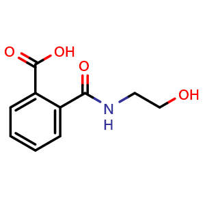 Chemical structure of N-(2-hydroxyethyl)-phthalamic acid , CAS 58509-24-3, AChemBlock AD278170