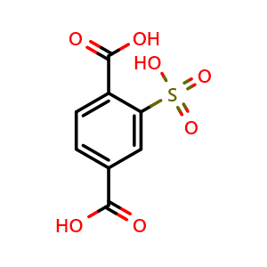 Chemical structure of 2-sulfoterephthalic acid , CAS 4991-22-4, AChemBlock AD278172