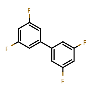 Chemical structure of 1-(3,5-Difluorophenyl)-3,5-difluorobenzene , CAS 41860-52-0, AChemBlock AD278173