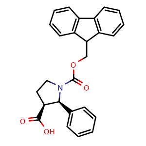 (2R,3S)-1-(((9H-Fluoren-9-yl)methoxy)carbonyl)-2-phenylpyrrolidine-3-carboxylic acid