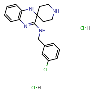 N-[(3-chlorophenyl)methyl]-1'H-spiro[piperidine-4,2'-quinoxalin]-3'-amine dihydrochloride