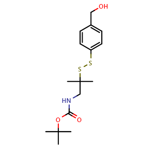 tert-Butyl (2-((4-(hydroxymethyl)phenyl)disulfaneyl)-2-methylpropyl)carbamate