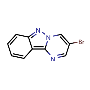Chemical structure of 3-Bromopyrimido[1,2-b]indazole , CAS 2519585-99-8, AChemBlock AD278332