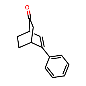 Chemical structure of 5-Phenylbicyclo[2.2.2]oct-5-en-2-one , CAS 132486-17-0, AChemBlock AD278358