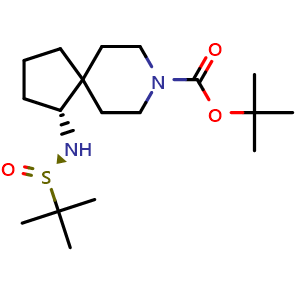 tert-Butyl (R)-1-(((R)-tert-butylsulfinyl)amino)-8-azaspiro[4.5]decane-8-carboxylate