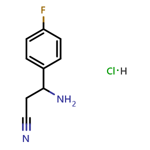 3-amino-3-(4-fluorophenyl)propanenitrile hydrochloride