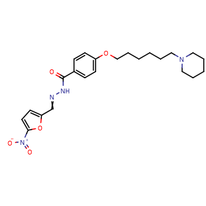 4-[[6-(1-Piperidinyl)hexyl]oxy]benzoic acid 2-[(5-nitro-2-furanyl)methylene]hydrazide
